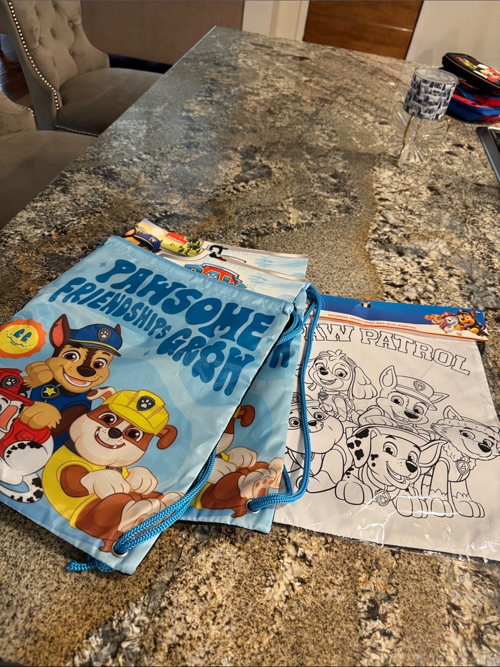 Paw Patrol Drawstring Bags - Bundle of 3
